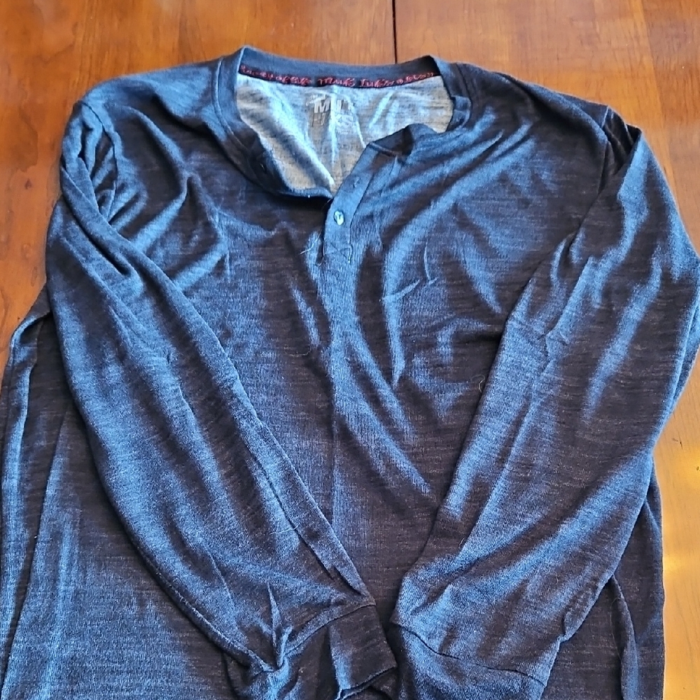 Muk Luks Charcoal Grey Long Sleeve Tee
